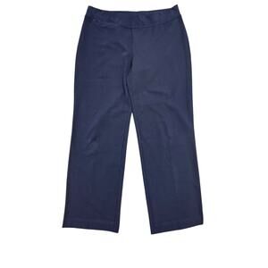 Lands' End Starfish High Rise Straight Leg Pull-On Pants with Zippered Pocket XL